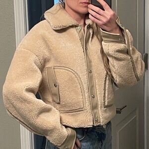 Blank NYC faux fur Sherpa jacket XS NWT